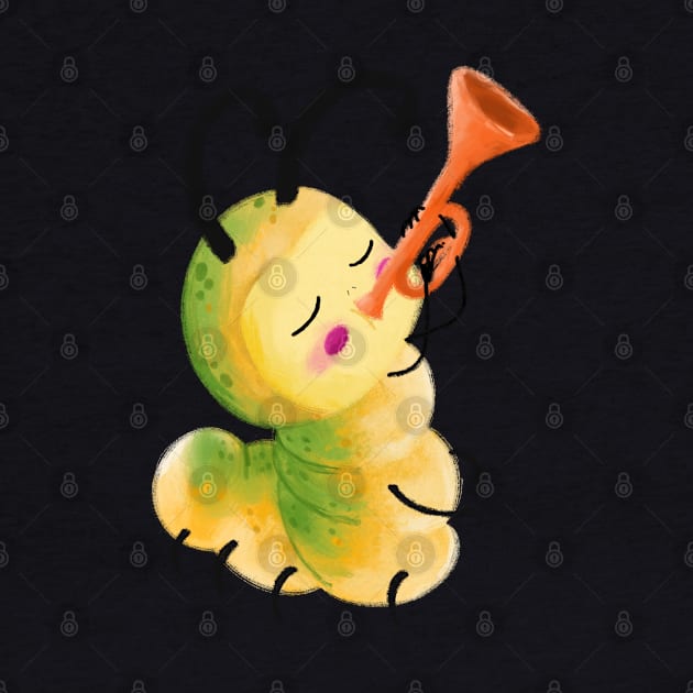 Miyaw the musician caterpillar by jilooo by byjilooo